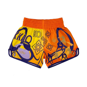 Shorts d'entraînement de Muay Thai pour hommes ODM, en soie/satin, respirants, séchage rapide, légers, taille haute, logo personnalisé - Product Image 1