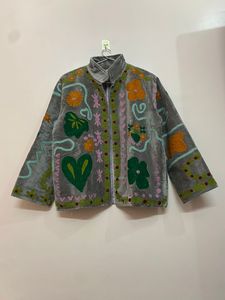 Hand Embroidered Ethnic Velvet Jacket Womens Boho <b>Winter</b> Jacket Designer Look, Ideal for Chilly Weather Wholesale Supplier - Product Image 3