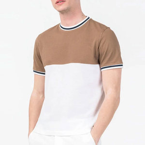 เสื้อยืดแขนสั้นผู้ชาย ผ้าโพลีเอสเตอร์/คอตตอนเนื้อหนา สวมใส่สบาย ไม่ยับ แห้งเร็ว เป็นมิตรกับสิ่งแวดล้อม รับสกรีนโลโก้ ลายเรียบ - Product Image 5