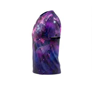 Camiseta Sublimada con Estampado de Pinceladas Abstractas para Gimnasio y Uso Casual - Product Image 5