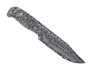 Cuchillo de caza y camping hecho a mano de 8 pulgadas, de acero de Damasco, con punta de gota, línea negra, nuevo diseño, cuchillo de chef de bolsillo, OEM ODM, para uso en cocina - Product Image 3