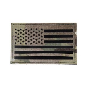 Parche Bordado de Tela Tejida con Diseño de Bandera Americana, Rectangular, para Coser - Product Image 3