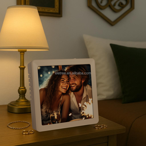 Marco de Fotos 2 en 1 con Imán para Refrigerador, Audio BT y Grabación de Voz, Recuerdos de Boda, Regalos para Invitados - Product Image 1