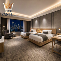 Ensemble de meubles de chambre d'hôtel Vantel, meubles de chambre d'hôtes modernes et luxueux, fabriqués sur mesure pour les projets hôteliers