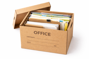 Custom Printed Stationery Packaging <b>Box</b> Durable Corrugated Board <b>Storage</b> <b>Box</b> for Office Supplies Eco-Friendly Recycled Materials - Product Image 4