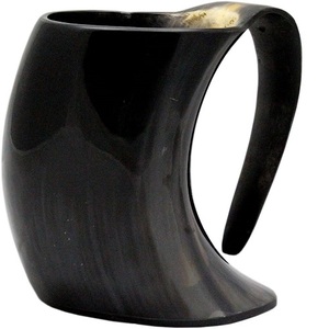 Tasse à boire en corne de viking, finition naturelle, en corne africaine, très demandée, en promotion à prix abordables - Product Image 2