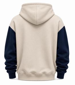 Sweat-shirt surdimensionné personnalisé pour homme, 360g, 100% coton molletonné, lourd, uni, avec poche avant, streetwear, écologique, respirant, séchage rapide, ODM - Product Image 4