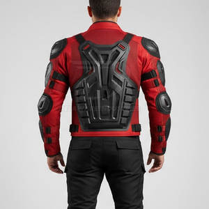 Veste de protection tendance pour moto, coupe classique, coutures renforcées et matière légère pour un confort de conduite quotidien - Product Image 5