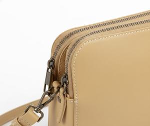 Sac bandoulière minimaliste en cuir pour femme, fermeture éclair solide, léger, usage quotidien, toutes saisons - Product Image 3
