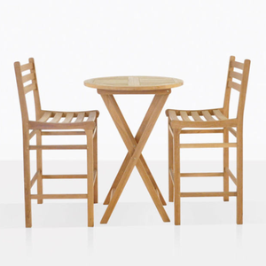 Minimalist Design Folding Chair and Folding <b>Table</b> with Teak Wooden Frame Material <b>for</b> Home Furniture Decoration - Product Image 1
