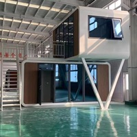 Cabine capsule de luxe XIAOJIANG CASA, maison mobile préfabriquée moderne en acier, mini-maison, pods de couchage en plein air, hôtels, maisons Apple, salle de bain