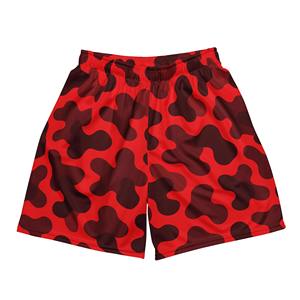 กางเกงขาสั้นผู้ชายแบบตาข่าย ทรงฮิต เอวยางยืดสูง แห้งเร็ว ระบายอากาศได้ดี ผ้าฝ้าย/โพลีเอสเตอร์ 220 กรัม ความยาวขาใน 5 นิ้ว รับสั่งทำ - Product Image 1