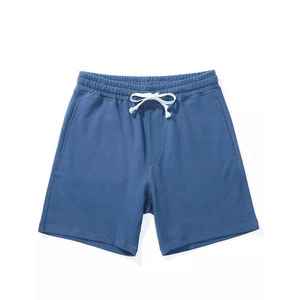 Shorts décontractés d'été pour hommes en toile tricotée avec cordon de serrage, couleur unie, séchage rapide, extensibles, taille mi-haute, coupe classique - Product Image 4
