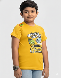 T-shirts décontractés en tricot à manches courtes pour enfants, imprimés et compressés, pour filles et garçons de 2 à 14 ans - Vente en gros - Product Image 2