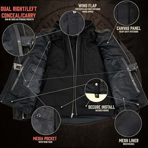 SAMROZ SPORTS Men's Premium Leather <b>Motorcycle</b> Riders Vented <b>Jacket</b> with Removable Hoody Liner - Product Image 3
