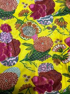 Hand Block Printed Cotton Running Fabric Yard Eco-Friendly Organic Lightweight Soft <b>Breathable</b> for Bags Curtains Dressmaking - Product Image 4