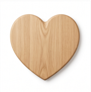 Planche à découper en bois en forme de cœur, en bois de manguier naturel, pour une ambiance romantique à table - Product Image 1