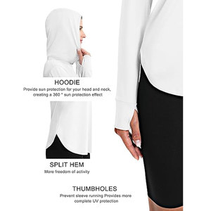 เสื้อฮู้ดดี้ผู้หญิงสำหรับฤดูร้อน เนื้อผ้าคุณภาพสูง แห้งเร็ว สัมผัสนุ่ม ระบายอากาศได้ดี น้ำหนักเบา - Product Image 6