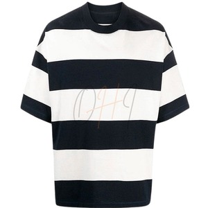 T-shirt en jersey 100% coton tie-dye noir et blanc surdimensionné pour homme |   T-shirt d'été décontracté à col rond et manches courtes avec impression numérique - Product Image 2