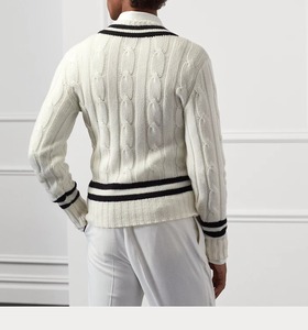 เสื้อคาร์ดิแกนถักไหมพรมขนสัตว์/อะคริลิกคุณภาพพรีเมียมสำหรับเด็กชายและเด็กหญิง ระบายอากาศได้ดี แห้งเร็ว คอวี เหมาะสำหรับฤดูใบไม้ร่วง - Product Image 4