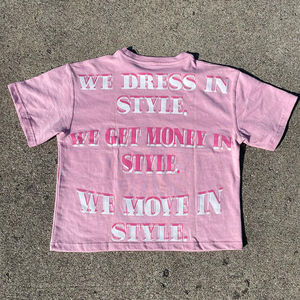 Camiseta Personalizada con Logotipo Vintage, Lavada al Ácido, para Hombre, de Algodón Grueso, Transpirable, 100% Algodón - Product Image 4