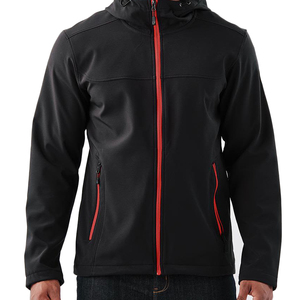 <b>Men's</b> <b>Black</b> TPU <b>Jacket</b> Windproof Zipper Closure Casual Solid Color Regular Fit <b>rain</b> <b>jacket</b> wear with OEM - Product Image 4