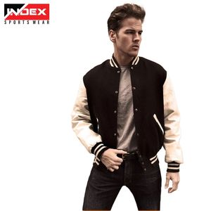 Chaqueta Varsity Personalizada al por Mayor para Hombre, Chaqueta Bomber Retro de Equipo Universitario, Manga de Cuero, Moda Urbana, OEM - Product Image 2