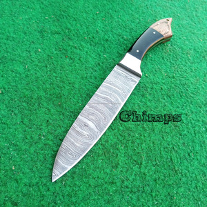 Cuchillo de Chef de cocina de acero japonés hecho a mano hoja de acero de Damasco Santoku cuchillos de Chef de calidad superior mango personalizado - Product Image 2
