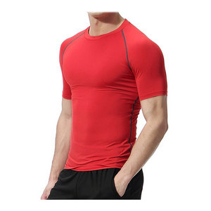 T-shirts personnalisés pour hommes en gros – Maillot de sport décontracté à col rond et manches courtes, grande taille, pour entraînement et fitness - Product Image 4