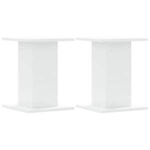 Support pour plantes en bois d'ingénierie blanc 11,8 x 11,8 x 15,7 po, étagères murales et de présentation - Product Image 2