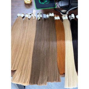 Extensiones de Cabello Humano Virgen Vietnamita Rubio Ceniza Arena, Liso Extremo, Doble Trama, Venta al por Mayor - Product Image 4