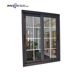 Fenêtre coulissante de cuisine en aluminium à double vitrage à deux rails <span class=keywords><strong>amovible</strong></span> avec <span class=keywords><strong>grille</strong></span>, design aux Philippines - Product Image 5