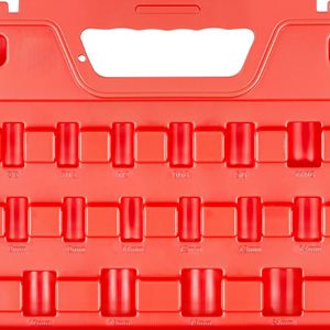 Set di 50 Pezzi di Chiavi a Bussola per Riparazione Auto, Attacco da 3/8 Pollici, con Bussole Profonde e Poco Profonde a 6 Punte, da 5/16 a 3/4 Pollici SAE e da 8 a 22 Pollici Metrici - Product Image 6