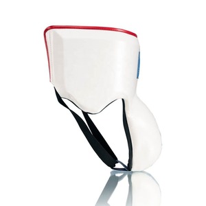 Protège-entrejambe en cuir véritable de haute qualité pour l'entraînement de boxe, protection de sécurité, avec logo personnalisé, vente en gros - Product Image 4