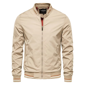 Chaqueta Cortavientos Casual de Primavera 2026, Personalizable, Premium, para Exteriores, con Cierre, Ligera, Estilo Bomber para Hombre - Product Image 2