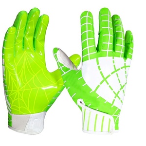 Guantes de fútbol americano resistentes al sudor con capas de malla transpirable que ayudan a los jugadores a mantener las manos secas y cómodas. - Product Image 4