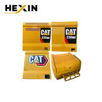 Panneau latéral de porte de réservoir de carburant jaune peint pour excavatrice Caterpillar CAT 330, pièce de rechange pour carrosserie de porte de réservoir de carburant