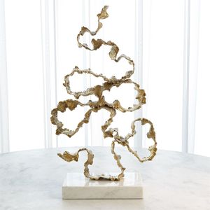Escultura Abstracta Moderna de Latón y Aluminio, Arte Decorativo en Metal, Estatua Decorativa para Hotel, Figura de Arte Metálico para Decoración de Mesa del Hogar - Product Image 3