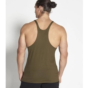 Conjunto de Camiseta sin Mangas y Pantalones Cortos para Hombre AULTRA ONE ENTERPRISES, Color Verde Marrón, Casual, Transpirable, Tejido de Punto, 100% Algodón, 220g, Color Sólido - Product Image 2