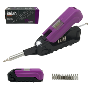 Herramienta Multiusos Kelvin 17 para Uso Diario - Mango de Aluminio, Cuchilla de Acero Inoxidable, Alicates, Destornillador, Cuchillo, Llave Inglesa, Abrebotellas para Camping y Bricolaje - Product Image 3