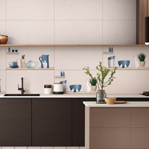 Carreaux en céramique super blancs durables de 300x600 mm pour les projets de construction écologique modernes et la conception de murs intérieurs écologiques - Product Image 3
