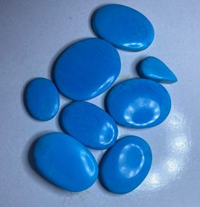 130 ct, 8 Piezas, Piedra Preciosa de Turquesa Natural |   Corte Ovalado |   Azul Cielo |   Piedras Sueltas de Calidad para Joyería - Product Image 2
