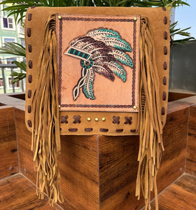 Gran oferta 2024, bolso cruzado con flecos ocultos de cuero de ante mecanizado a mano de alta calidad para mujer, bolso de mensajero de gran capacidad - Product Image 4