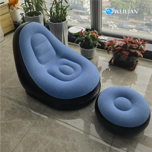 Ghế <span class=keywords><strong>sofa</strong></span> hơi bơm hơi PVC hiện đại WEILIAN bán buôn, ghế thư giãn gấp gọn, ghế hơi di động, đồ nội thất bơm hơi ngoài trời, cắm trại - Product Image 2