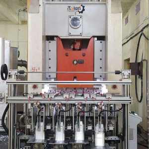 Prensa Automática Industrial de 4 Cavidades para Producción de Envases de Aluminio de Alta Velocidad y Recolección de Residuos - Product Image 6