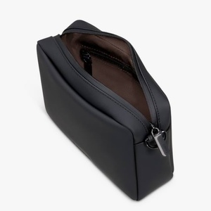 Bolso Bandolera de Cuero Negro, Elegante y Delgado, con Bolsillo con Cierre Seguro, Ligero, para Uso Diario y Viajes - Product Image 4