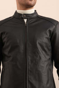 Premium Selling Men's Leather Made Racer <b>Jackets</b> Most Demanding Windproof Midnight <b>Racing</b> <b>Jacket</b> At Wholesale Price - Product Image 6