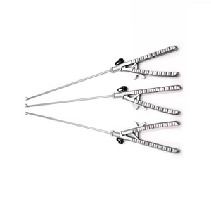 Pinzas Portaagujas Laparoscópicas Manuales de Acero Inoxidable, Instrumentos Quirúrgicos para Uso Hospitalario, Todos los Tamaños - Product Image 1