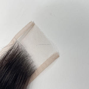 Cierre de Encaje al por Mayor, Cabello Humano Remy Vietnamita, Línea de Cabello Natural, Encaje Transparente, Transpirable y Ligero - Product Image 4