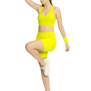 Shorts de yoga sans couture respirants pour femmes, taille haute, séchage rapide, écologiques, pour la gym et le fitness, vente en gros en vrac, usine OEM - Product Image 1